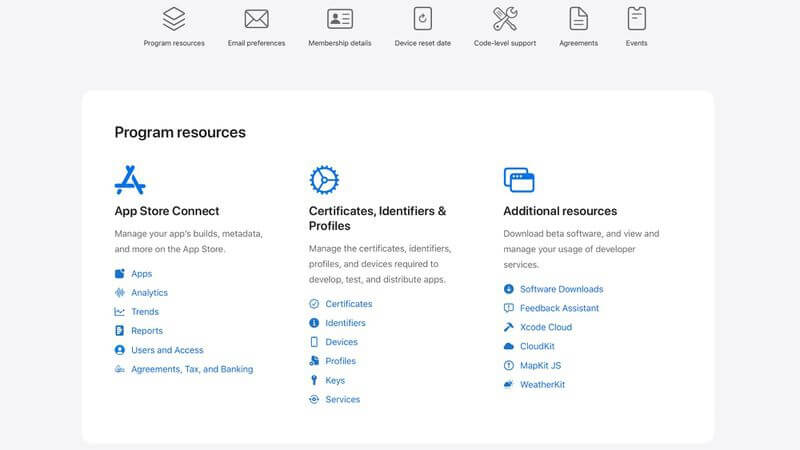 苹果开发者账户页面设计获得更新-第1张图片