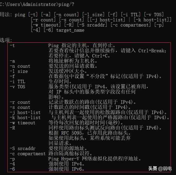 ping是什么意思（ping命令最全的用法，做项目必备技能）-第2张图片