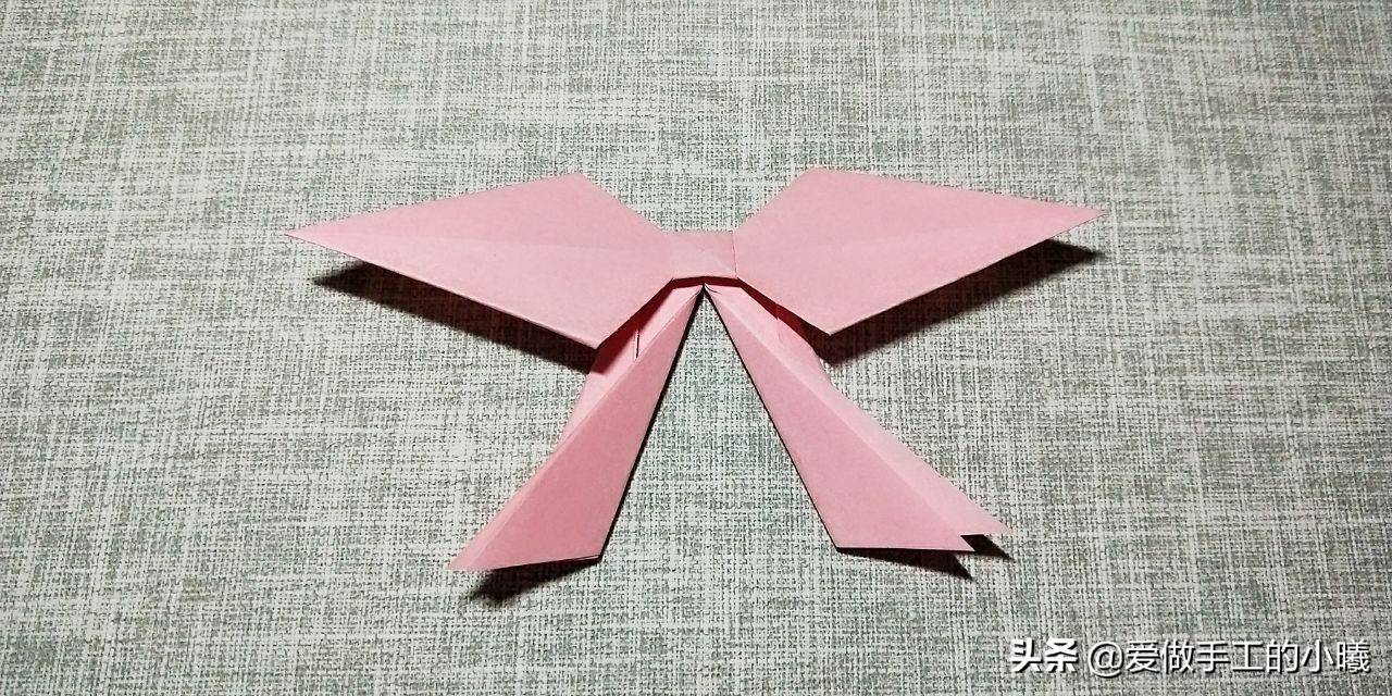 蝴蝶结的折法（漂亮的蝴蝶结折纸）-第24张图片