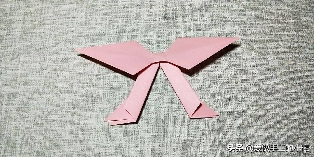 蝴蝶结的折法（漂亮的蝴蝶结折纸）-第27张图片