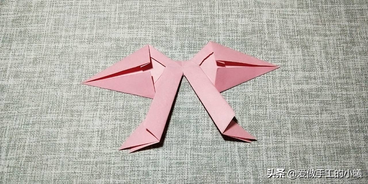 蝴蝶结的折法（漂亮的蝴蝶结折纸）-第25张图片