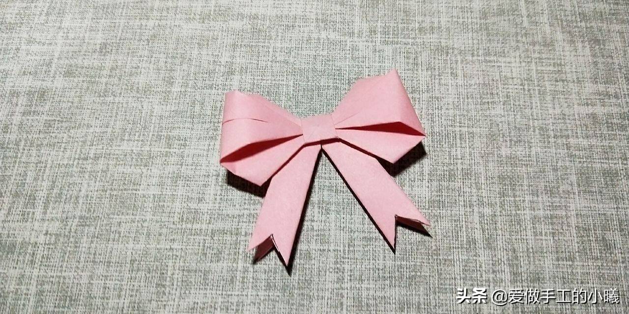 蝴蝶结的折法（漂亮的蝴蝶结折纸）-第29张图片