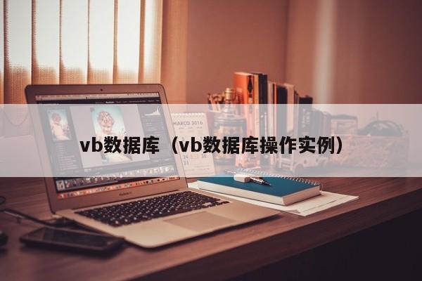 vb数据库（vb数据库操作实例）-第1张图片